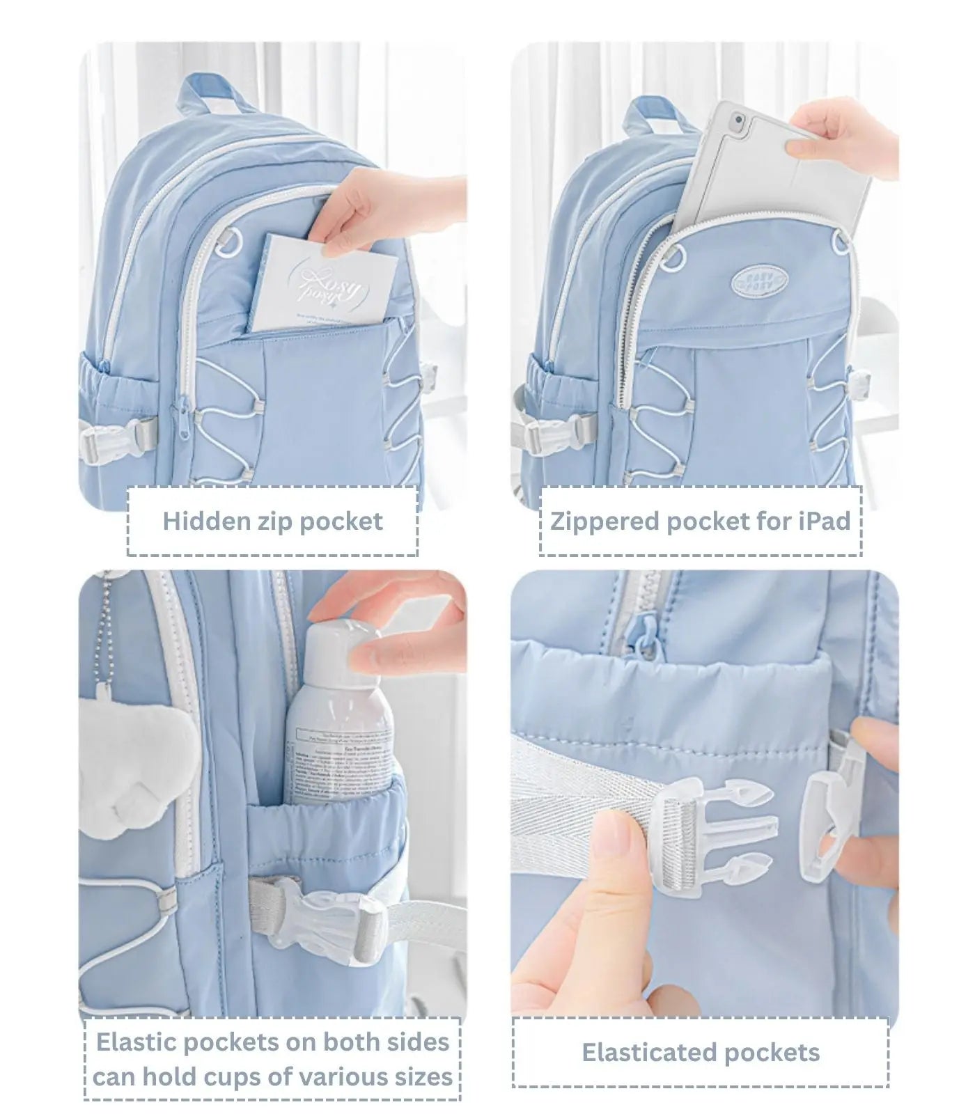 angel backpack with mini wings Wingwing Fluffy Angel Wings School Backpack