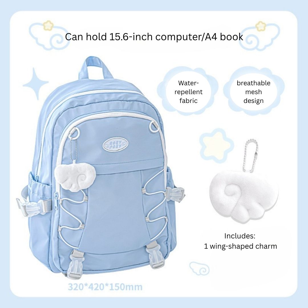 Wingwing Fluffy Angel Wings Backpack