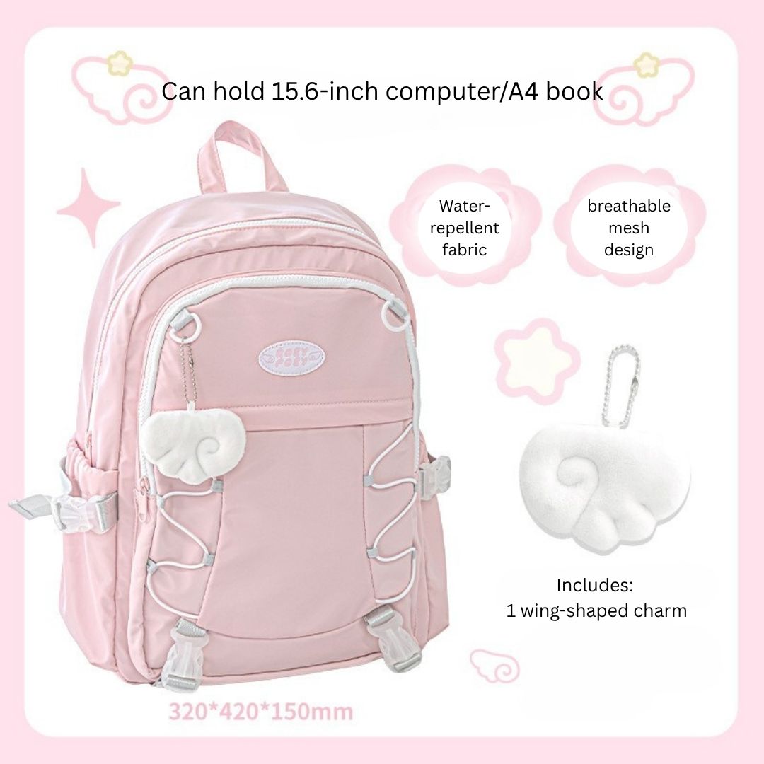 Wingwing Fluffy Angel Wings Backpack