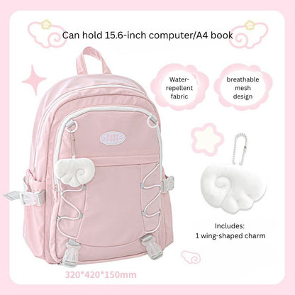 Wingwing Fluffy Angel Wings Backpack