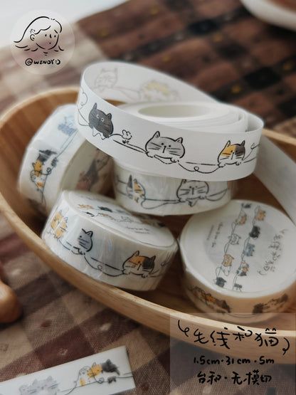 Yarn & Cats Original Illustrated Washi Tape
