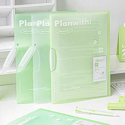 A4 Swing-Clip Punch-Free Document Organizer (3-Pack)