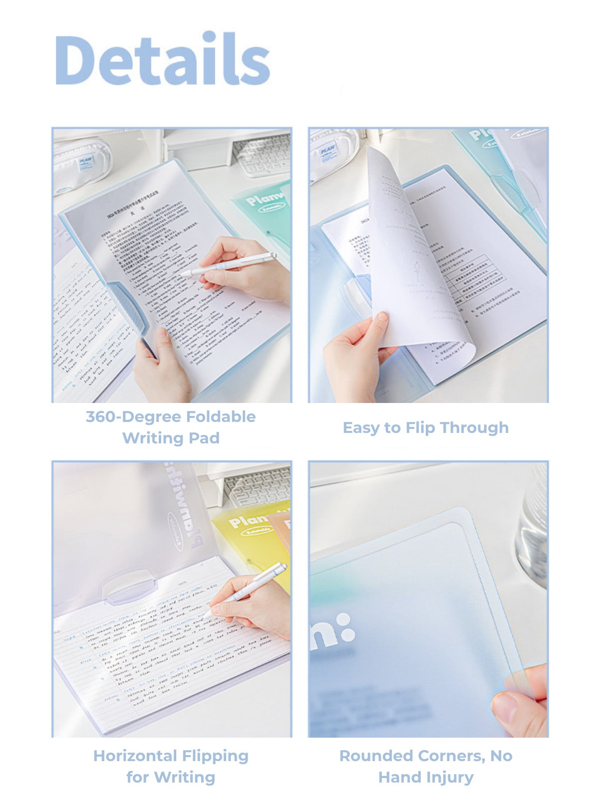 A4 Swing-Clip Punch-Free Document Organizer (3-Pack)