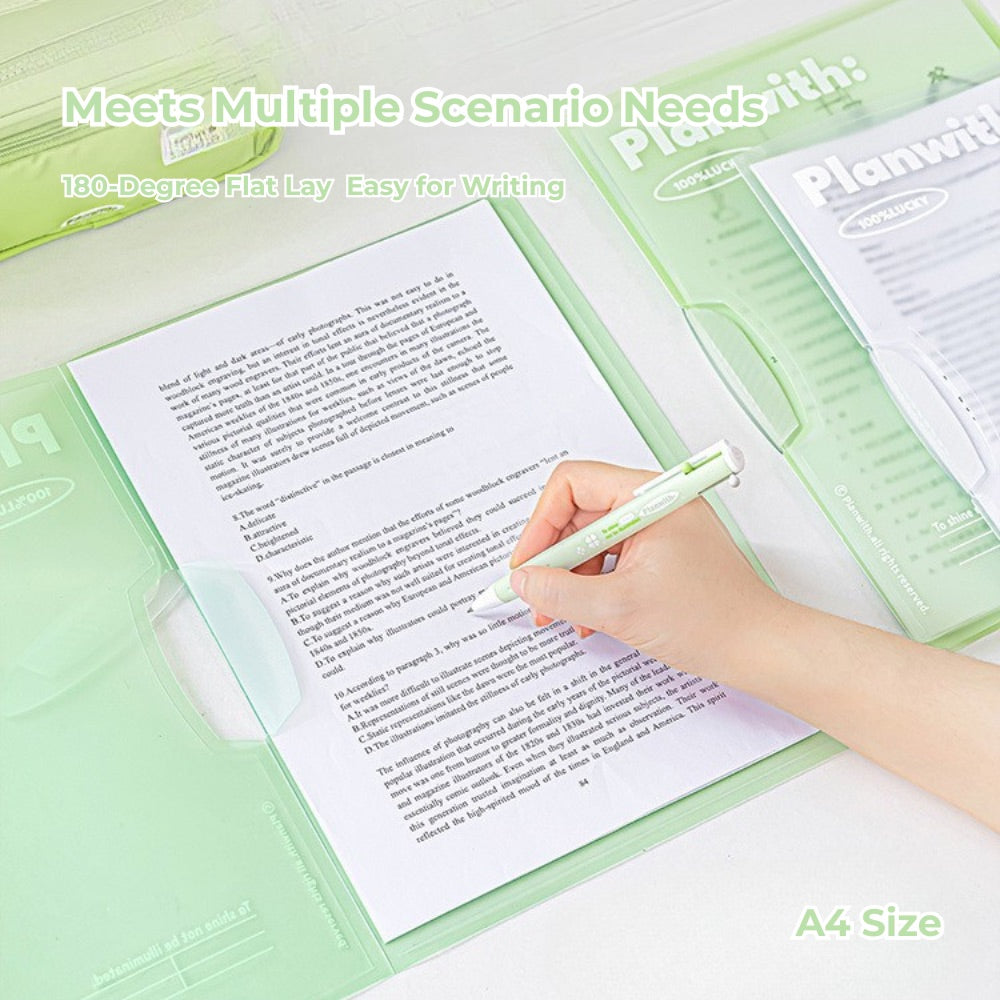 A4 Swing-Clip Punch-Free Document Organizer (3-Pack)