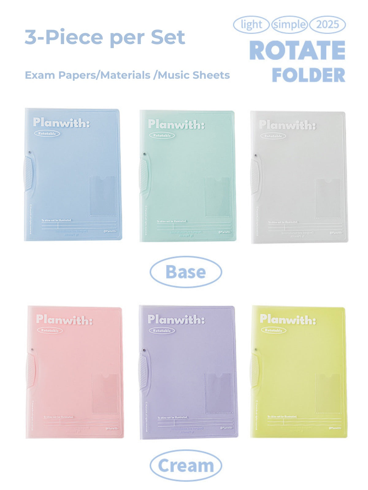 A4 Swing-Clip Punch-Free Document Organizer (3-Pack)