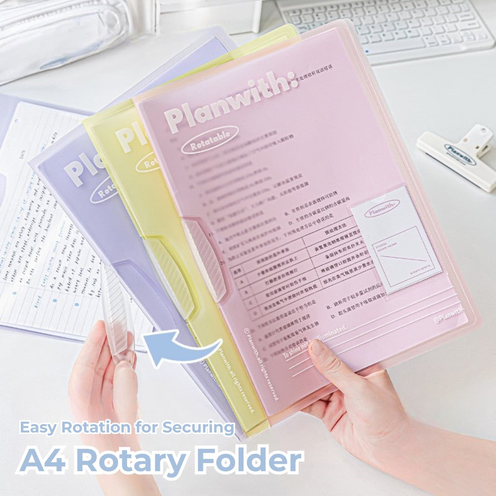 A4 Swing-Clip Punch-Free Document Organizer (3-Pack)