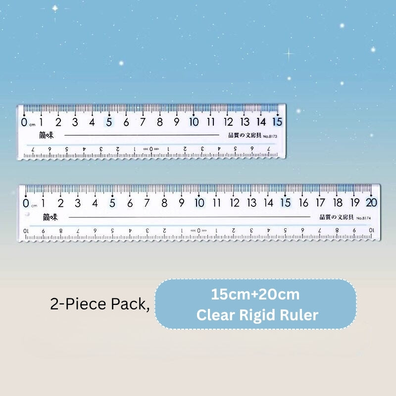 Eye-Ease Flow Clear Anti-Fatigue Ruler (15cm & 20cm)