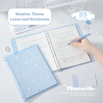 Weather Vibe B5 Frosted Softcover Loose Leaf Notebook