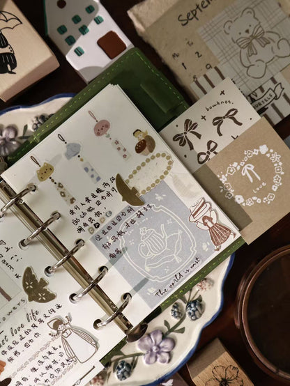 Retro Fairytale Salt-Style Note Paper Pack