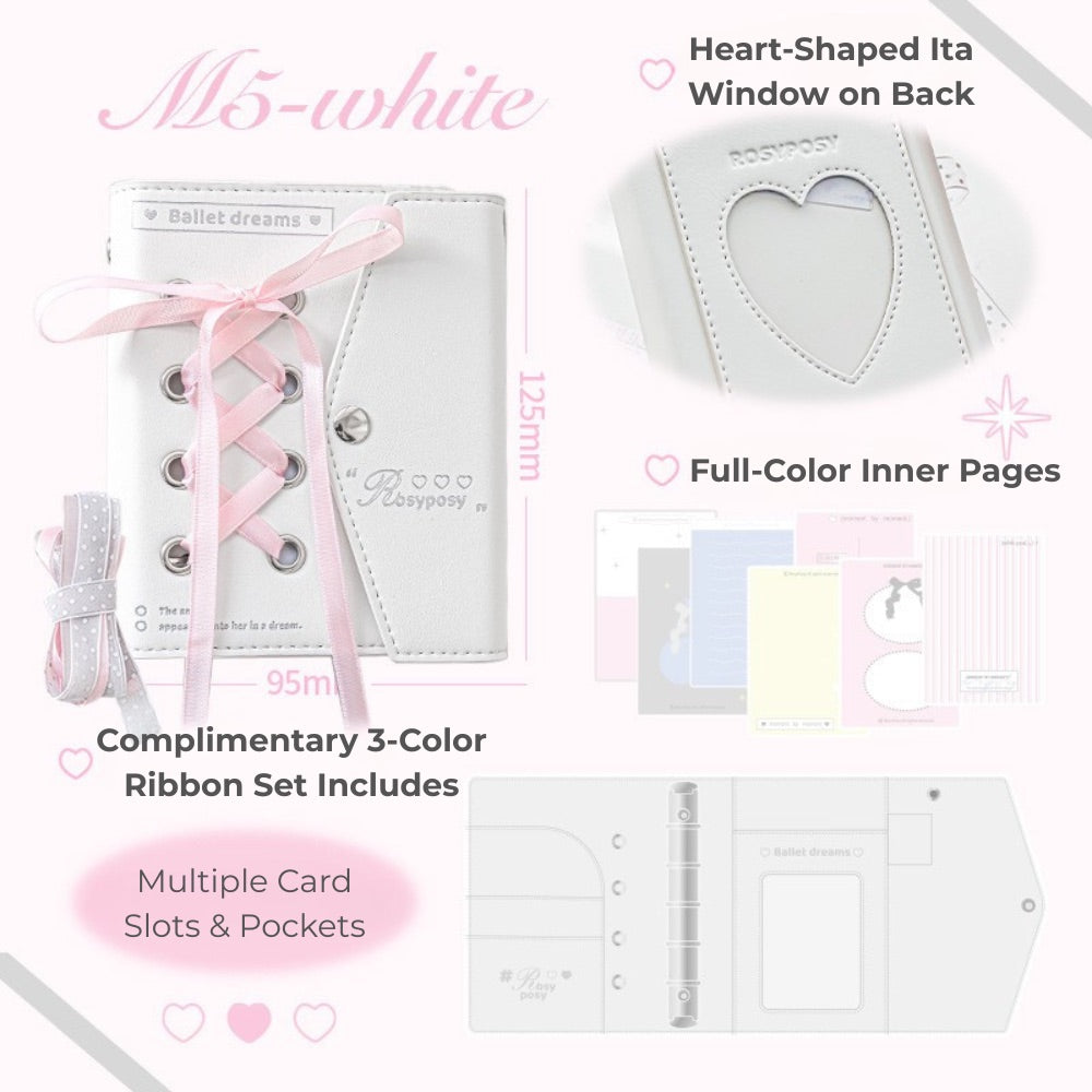 Balletcore Envelope Leather Ita-Journal M5 Binder