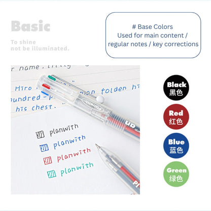 Transparent Frosted Mindflow 4-in-1 Stress-Relief Pen