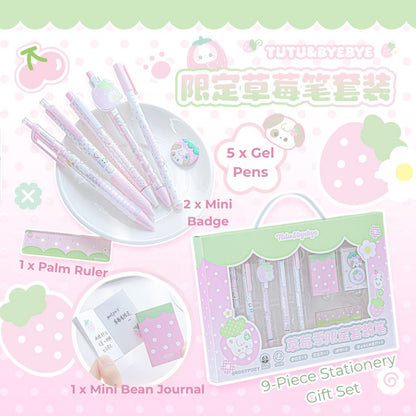 Berry Sweet 9-Piece Strawberry Stationery Set