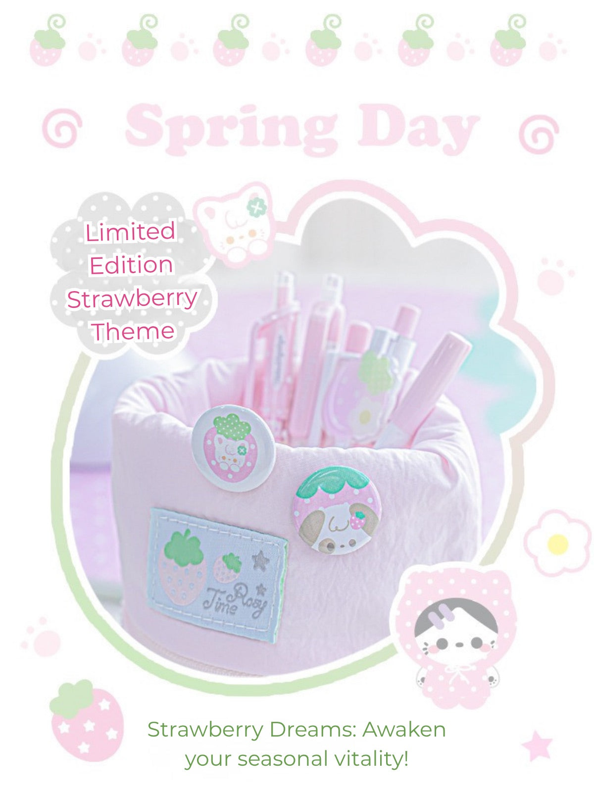 Berry Sweet 9-Piece Strawberry Stationery Set