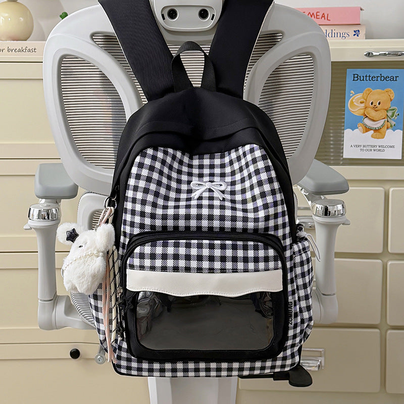 Plaid Vibe Large Capacity Ita Backpack – ChicChoi