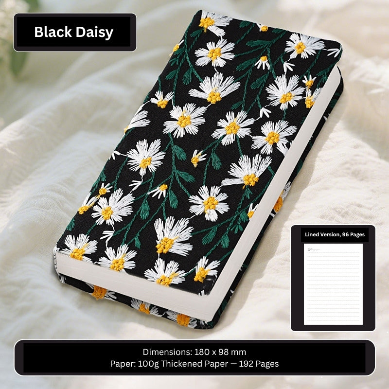 Spring Pulse A6 Floral Embroidered Handheld Notebook