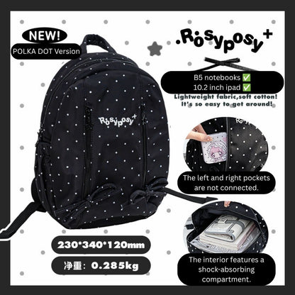 Lightweight Nylon Egg-Shaped Daily Backpack
