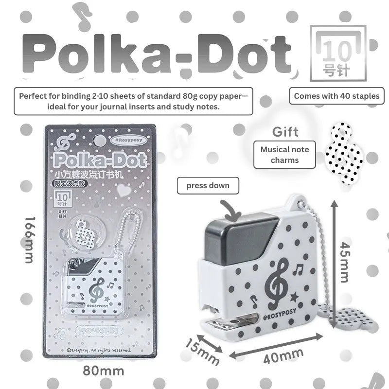 Polka-Dot Mini Stapler Charm ChicChoi