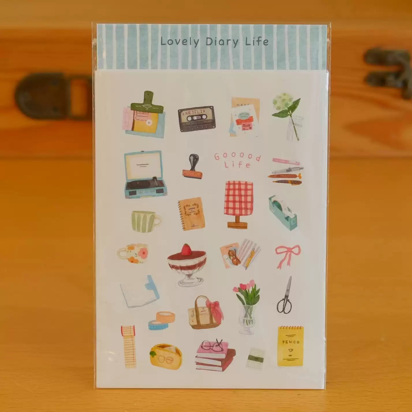 Aesthetic Stationery Illustration Die-Cut Stickers