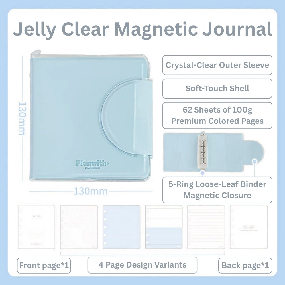Jelly Clear Pocket Magnetic Journal