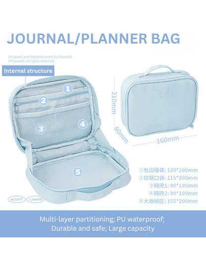 Journal Transit Aesthetic L-Shaped Stationery Pouch