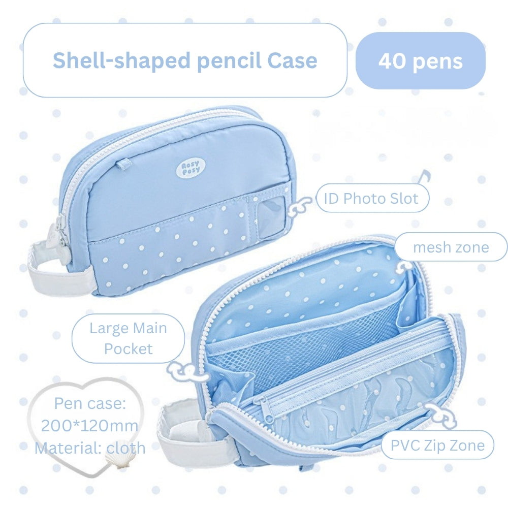 Shellie Magnetic Fold-Down Pencil Case