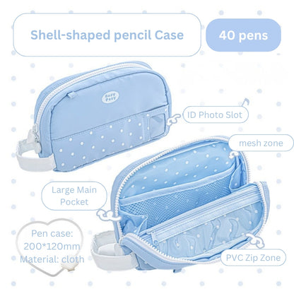 Shellie Magnetic Fold-Down Pencil Case