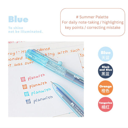 Transparent Frosted Mindflow 4-in-1 Stress-Relief Pen