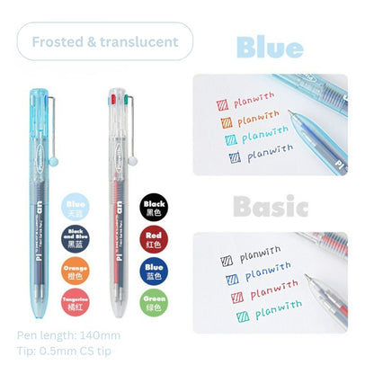 Transparent Frosted Mindflow 4-in-1 Stress-Relief Pen