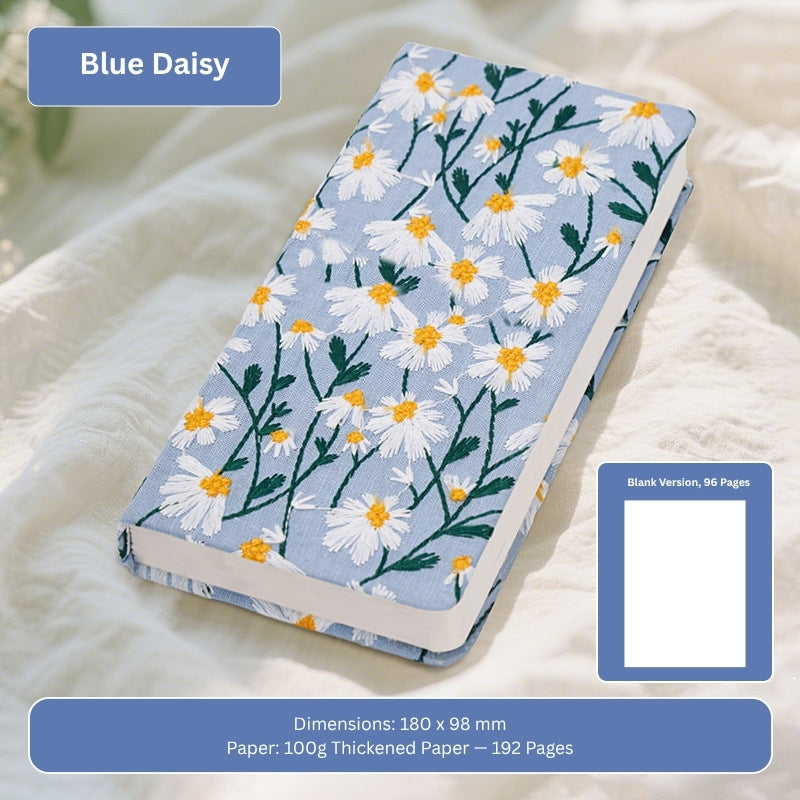 Spring Pulse A6 Floral Embroidered Handheld Notebook