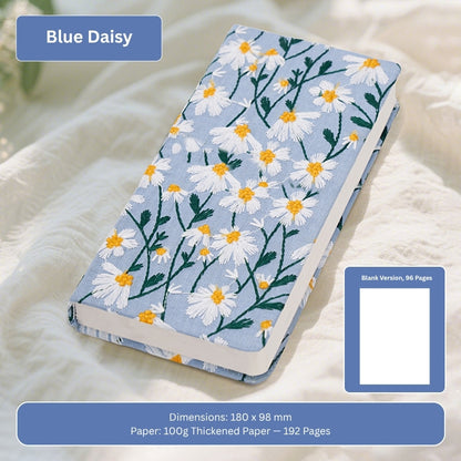 Spring Pulse A6 Floral Embroidered Handheld Notebook