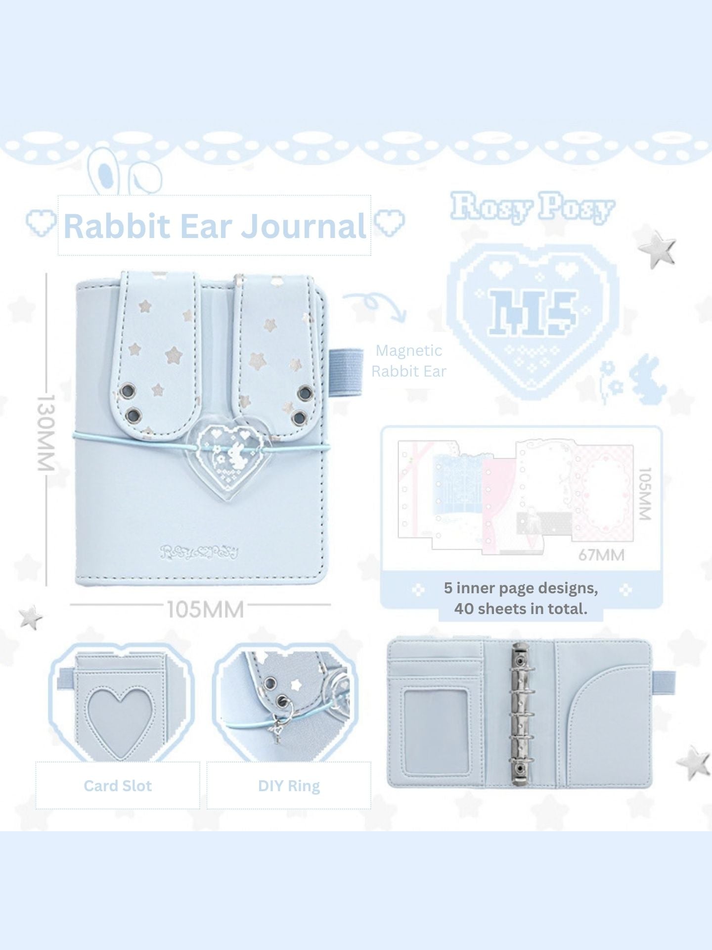 Bunny Ears M5 Binder Journal