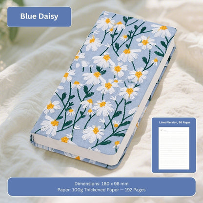 Spring Pulse A6 Floral Embroidered Handheld Notebook
