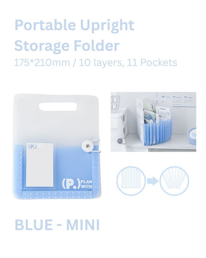 Portable Standing Accordion Folder