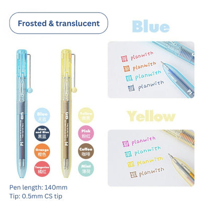 Transparent Frosted Mindflow 4-in-1 Stress-Relief Pen