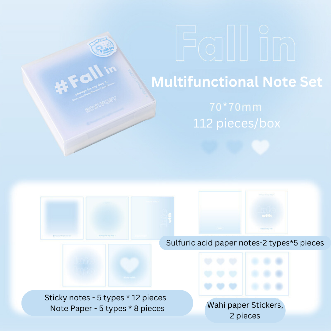 Fall in Collection Soft Gradient Mixed Notepaper Box