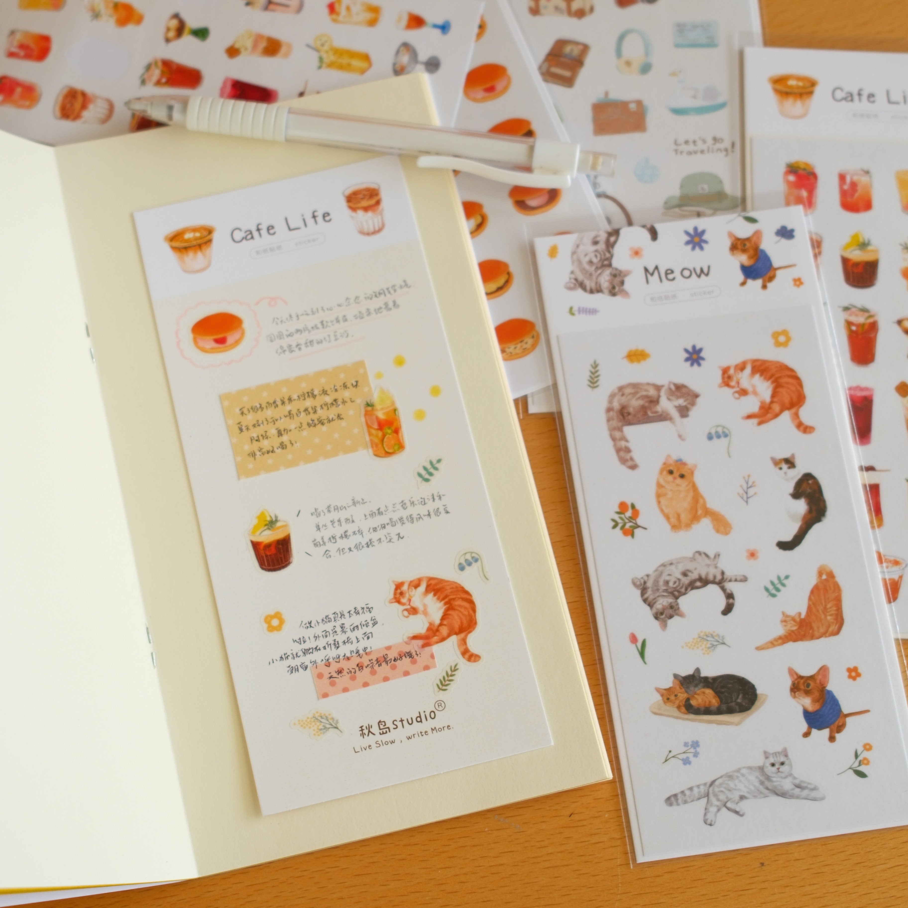 Chubby Paws & Sweet Treats Original Washi Die-cut Sticker