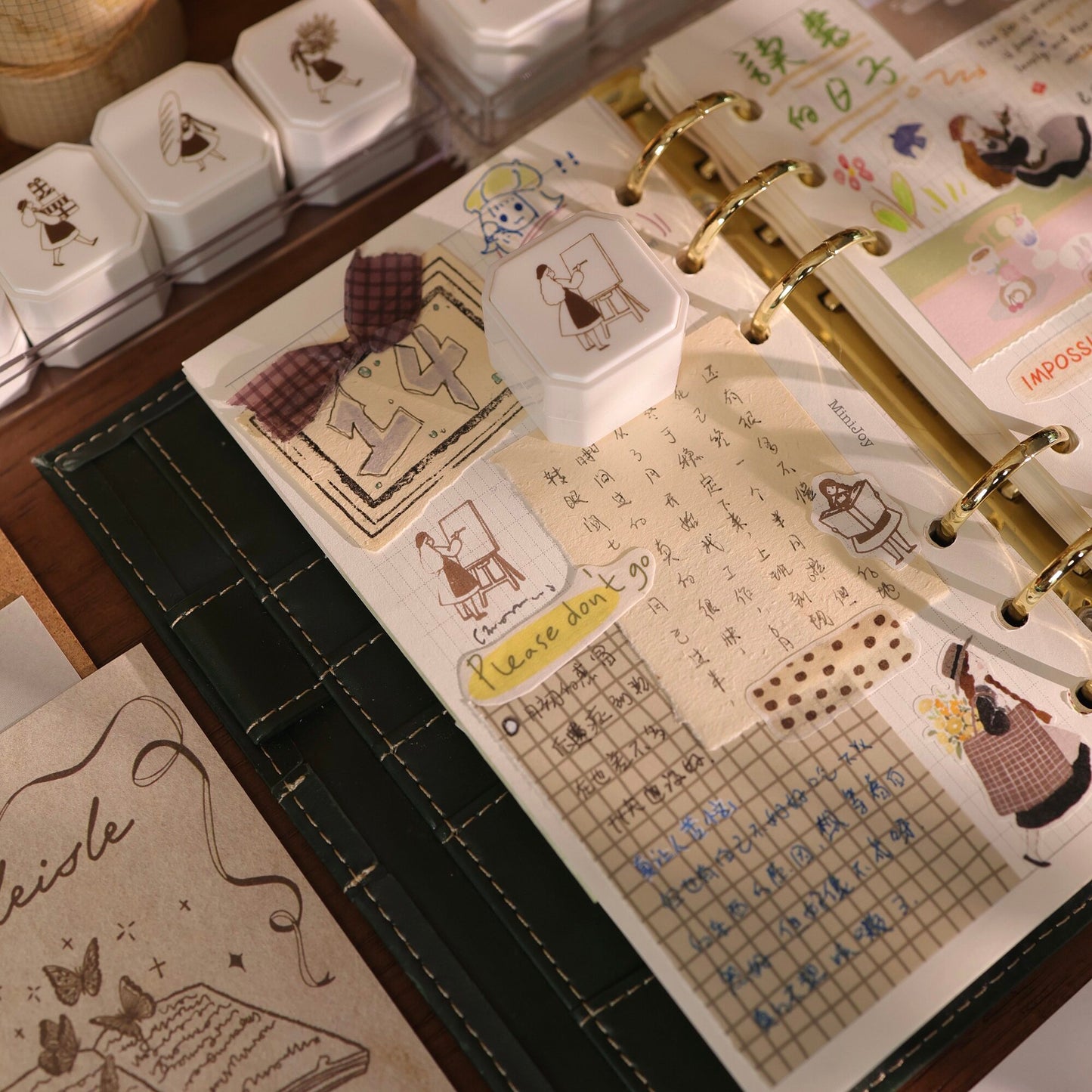 Original Cute Girl 4-in-1 Photosensitive Stamp Set