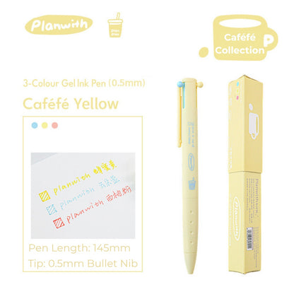 Caféfé Series 3-in-1 Stress-Relief Gel Pen