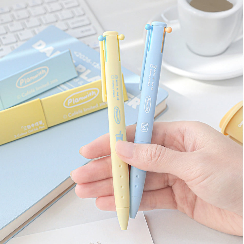 Caféfé Series 3-in-1 Stress-Relief Gel Pen