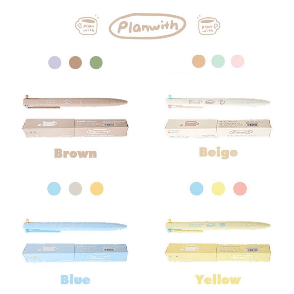 Caféfé Series 3-in-1 Stress-Relief Gel Pen