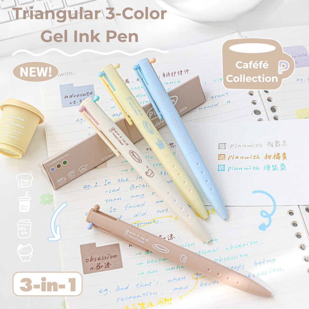 Caféfé Series 3-in-1 Stress-Relief Gel Pen
