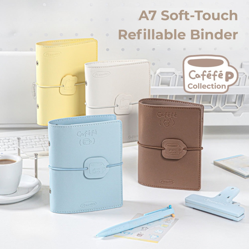 Caféfé Series A7 Soft-Touch Refillable Binder