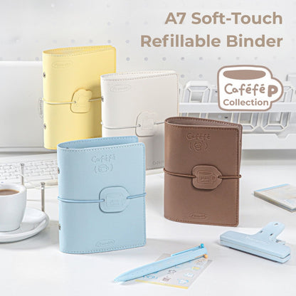 Caféfé Series A7 Soft-Touch Refillable Binder