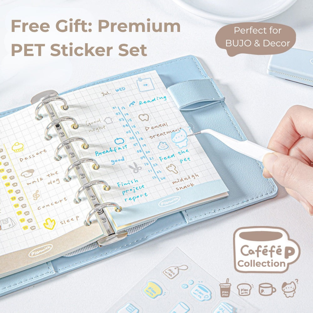 Caféfé Series A7 Soft-Touch Refillable Binder