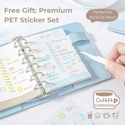 Caféfé Series A7 Soft-Touch Refillable Binder