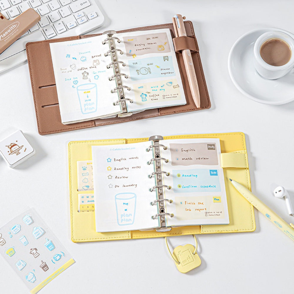 Caféfé Series A7 Soft-Touch Refillable Binder