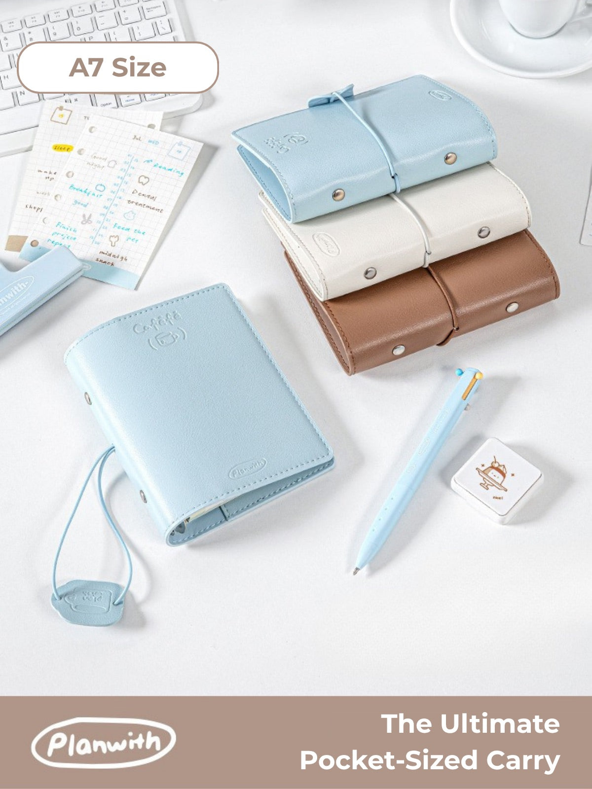 Caféfé Series A7 Soft-Touch Refillable Binder