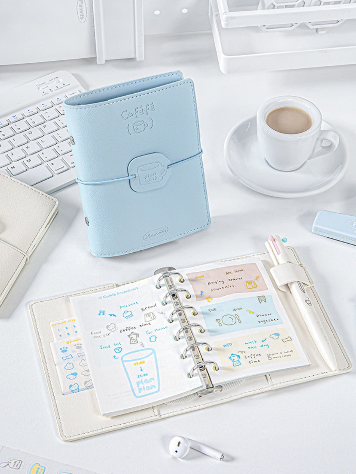 Caféfé Series A7 Soft-Touch Refillable Binder