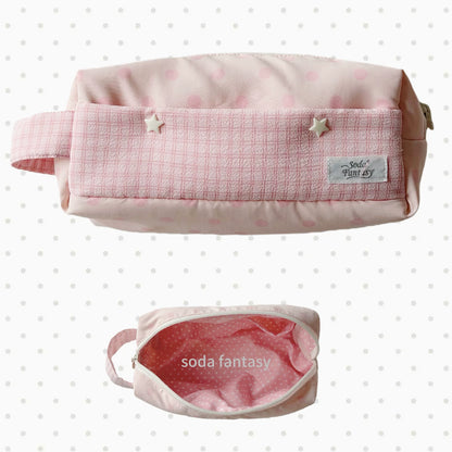 Original Pink Polka Dot Pencil Pouch
