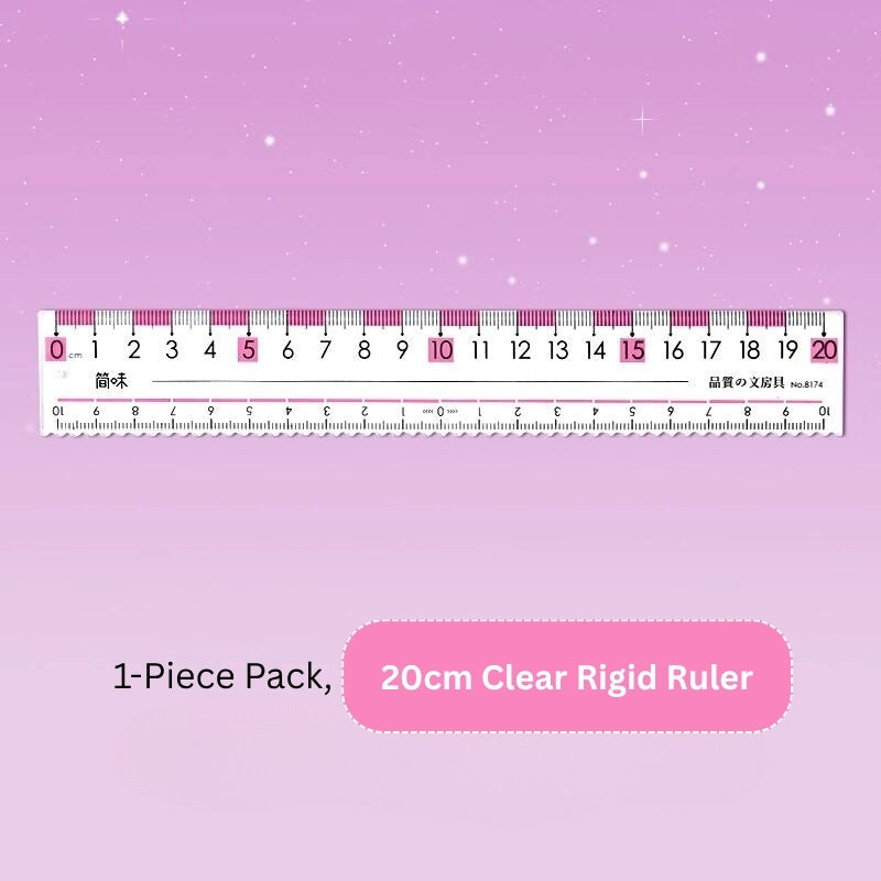 Eye-Ease Flow Clear Anti-Fatigue Ruler (15cm & 20cm)